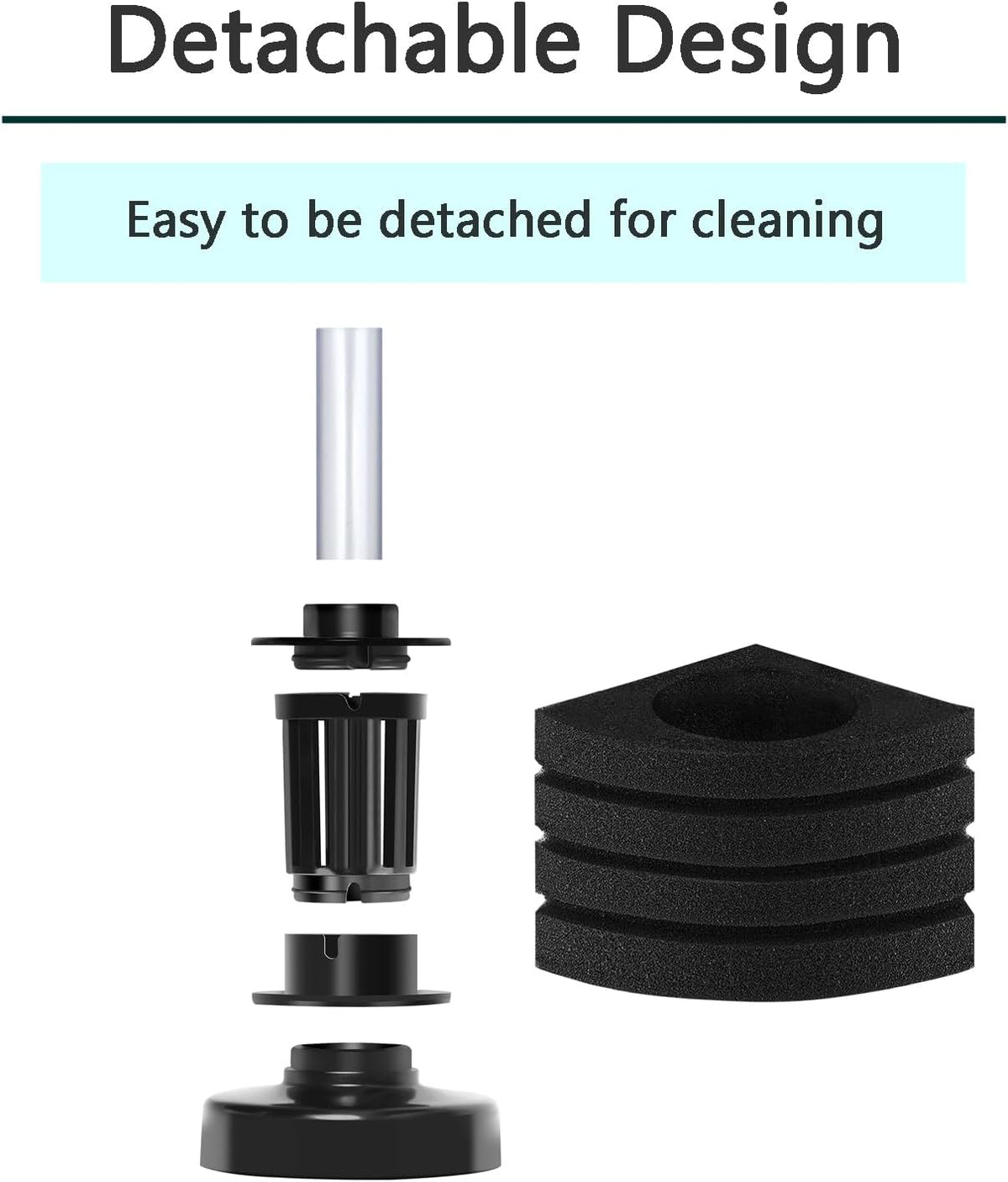 Aquarium Bio Corner Sponge Filter, for Breeding Shrimp Nano Fish Tank, up to 10Gal