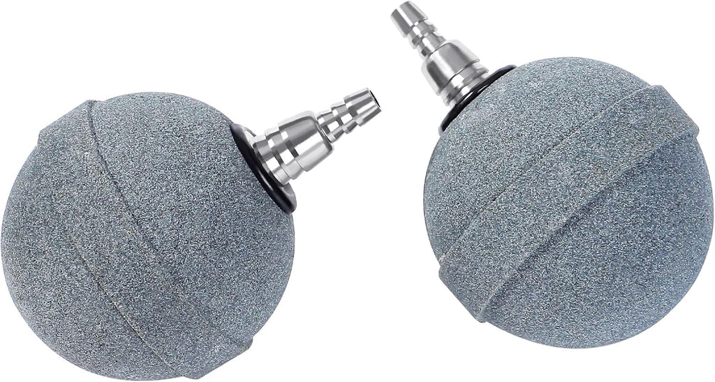 Pond Air Stone 2 Inch, Long Lasting Aerator Oxygen Differ, Air Pump Accessories for Aquarium, Fish Tank, Hydroponics, Ponds and DWC Reservoirs 2 Pack
