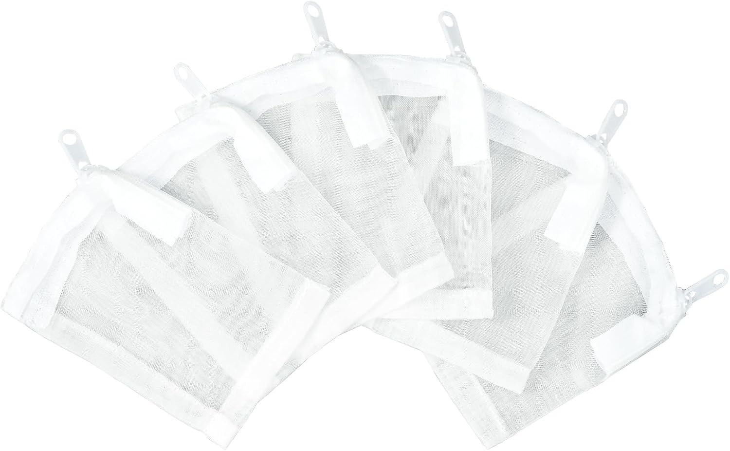 Aquarium Filter Media Bags 6pcs Fish Tank Extra Fine 100 Micron Mesh Bags with Plastic Zipper for Activated Carbon (3” x 4”)