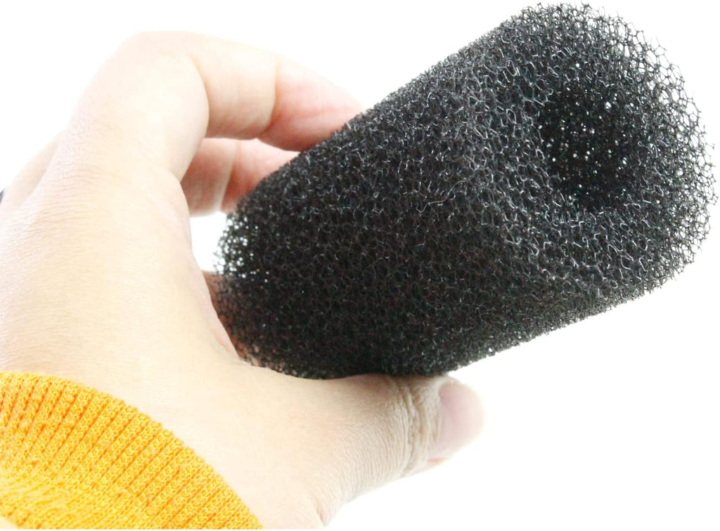12-Pack Pre-Filter Sponge for Aquarium Shrimp Fry Fish Tank Filter 0.8 Inch Intake, Replacement Foam Cover