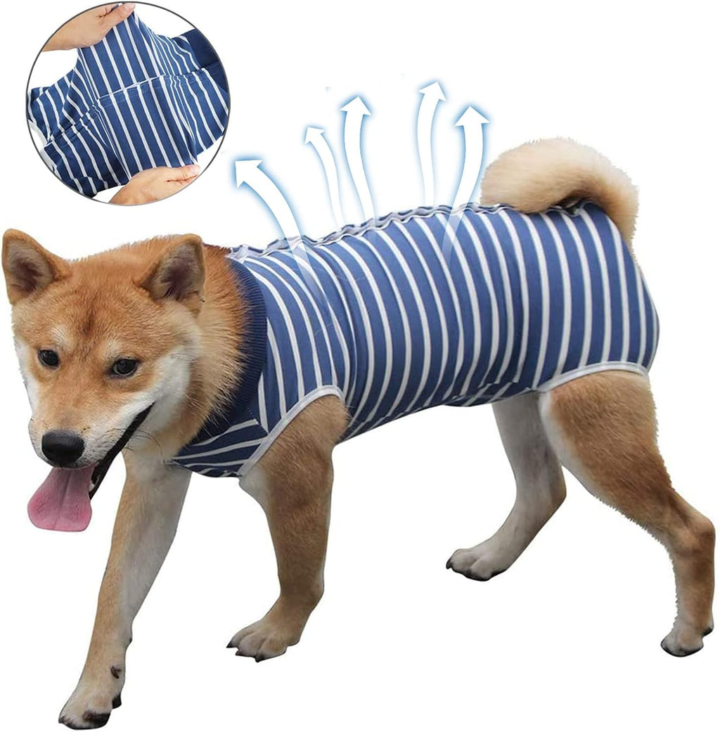 Dog Recovery Suit for Abdominal Wounds, Breathable Dog Surgery Recovery Suit for Dogs, E-Collar Alternative After Surgery Wear Suit for Small/Medium Dogs
