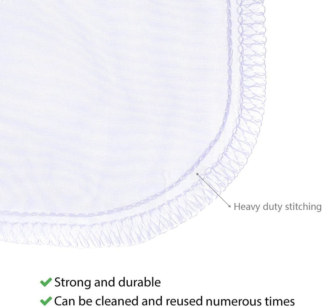 Media Filter Bag Aquarium Extra Fine,Reusable 180 Micron Drawstring Mesh Filter Bags for Very Fine Resins Filter (7.5"*3.6" (6 Pack))
