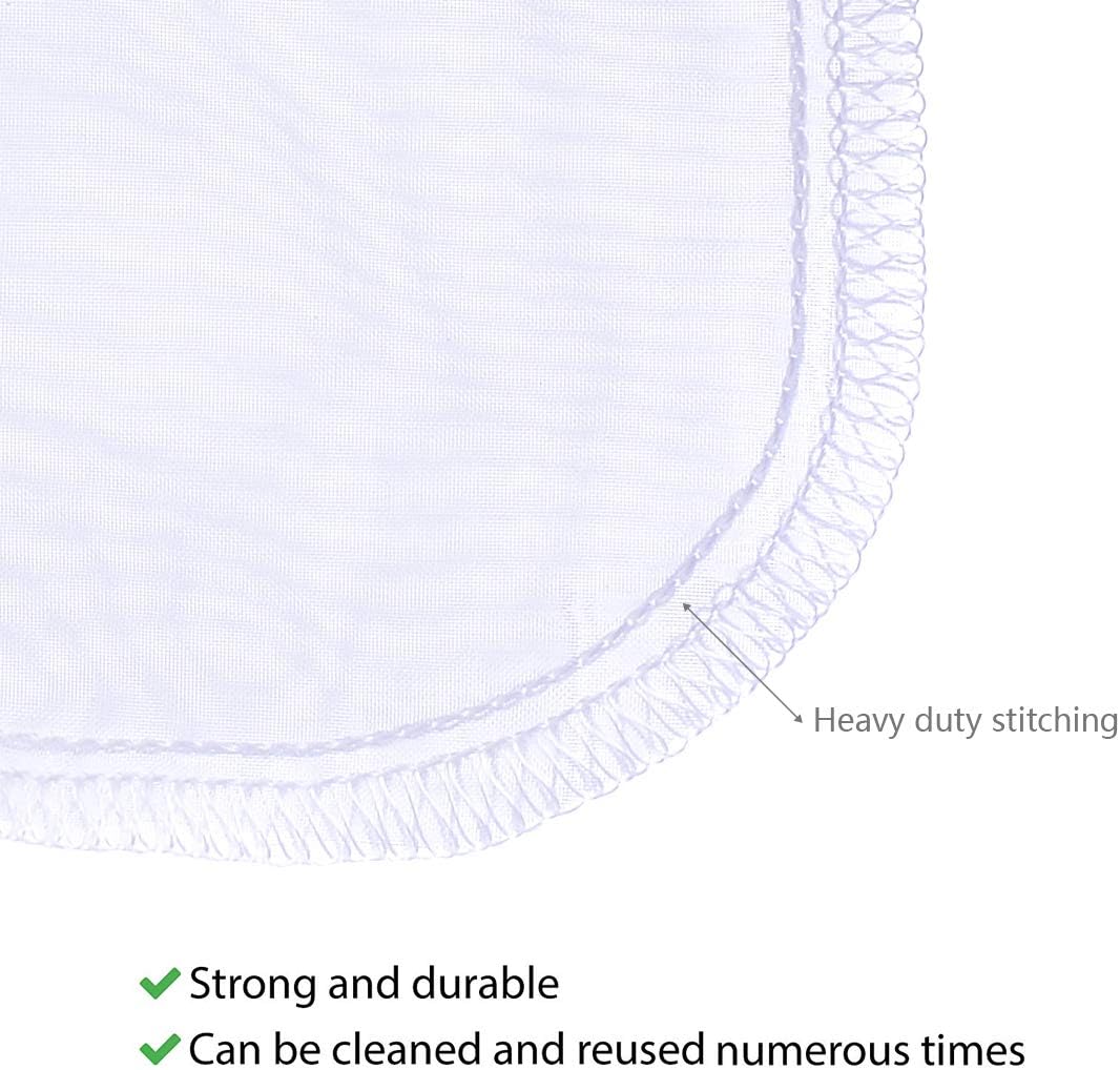 Media Filter Bag Aquarium Extra Fine,Reusable 180 Micron Drawstring Mesh Filter Bags for Very Fine Resins Filter (7.5"*3.6" (6 Pack))