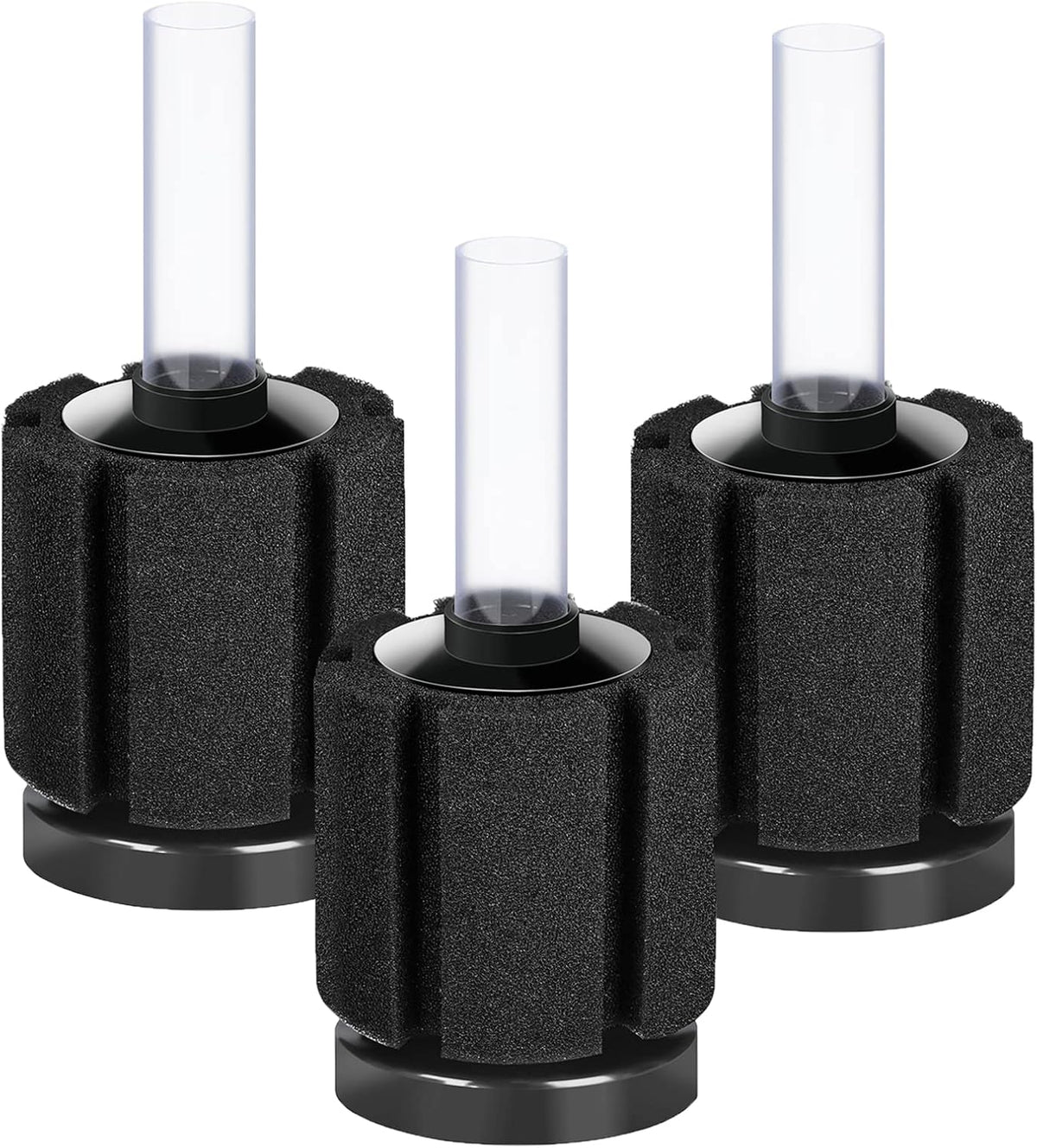 3 Pack Aquarium Bio Sponge Filter Breeding Fry Betta Shrimp Nano Fish Tank (Small up to 10Gal)