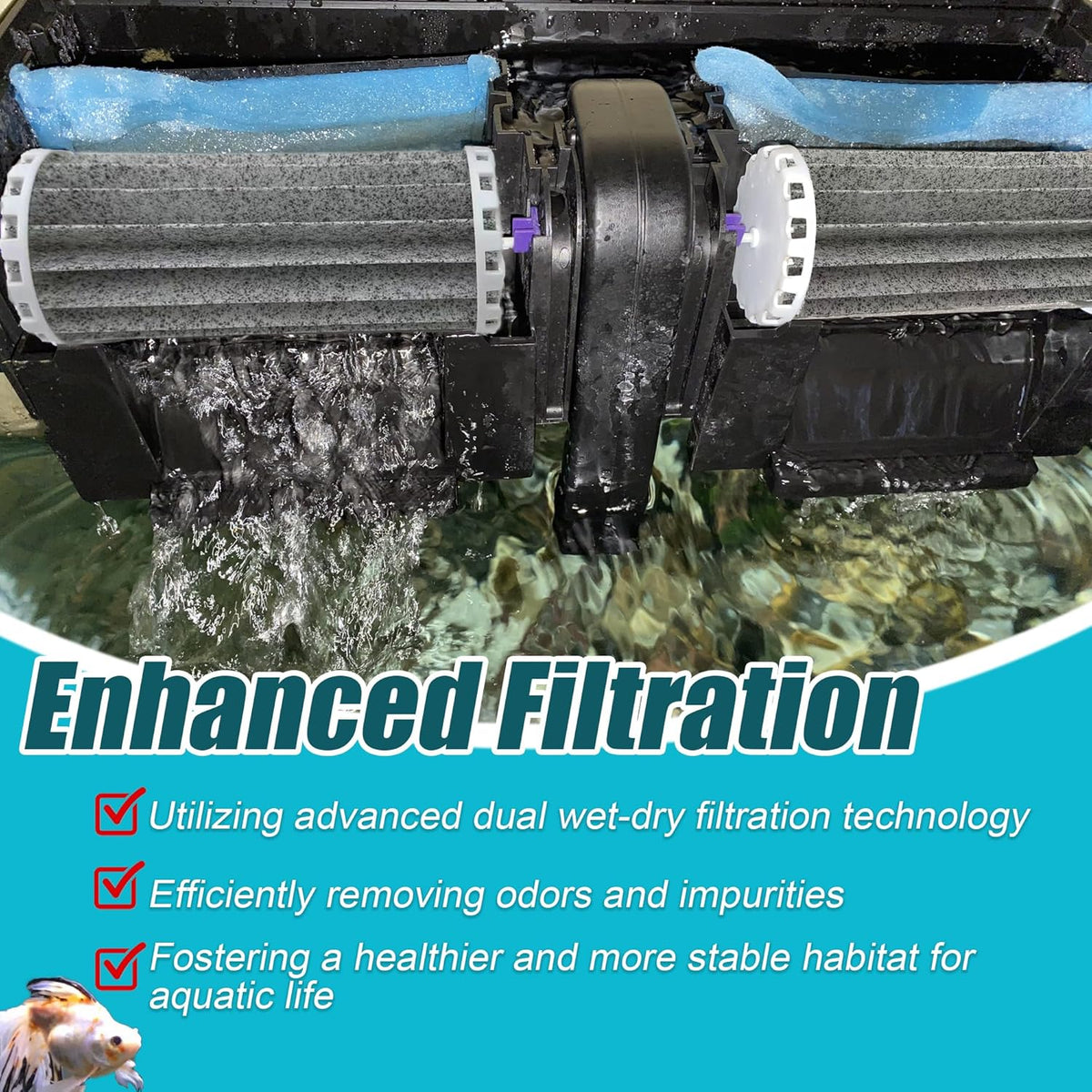 Activated Carbon Replacement Filters for Penguin Bio-Wheel Power 200B 350B, 200, 350 Filters - PRBW2350B for Marineland Multi-Stage Aquarium Filtration- 2 Pack