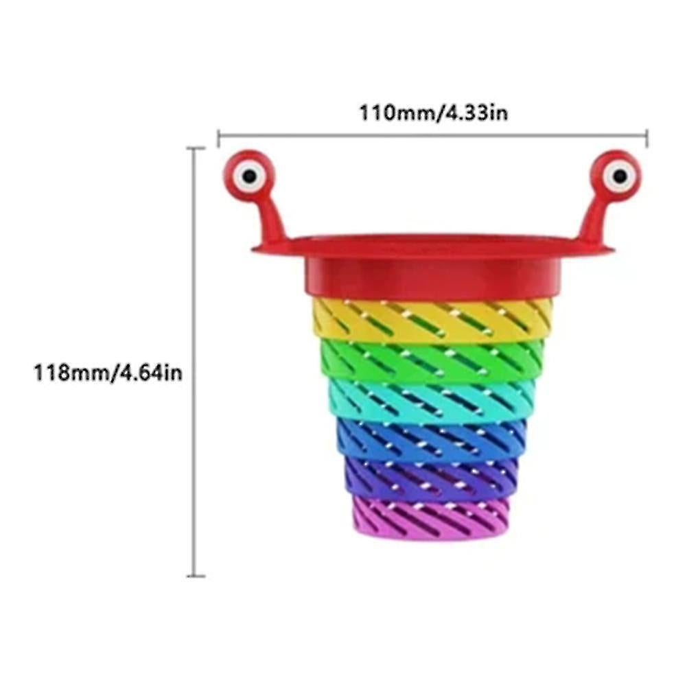 2pcs Colorful Kitchen Sink Strainer Retractable Food Catchers Hollow-out Drain Residue Filter Cocina Accessories