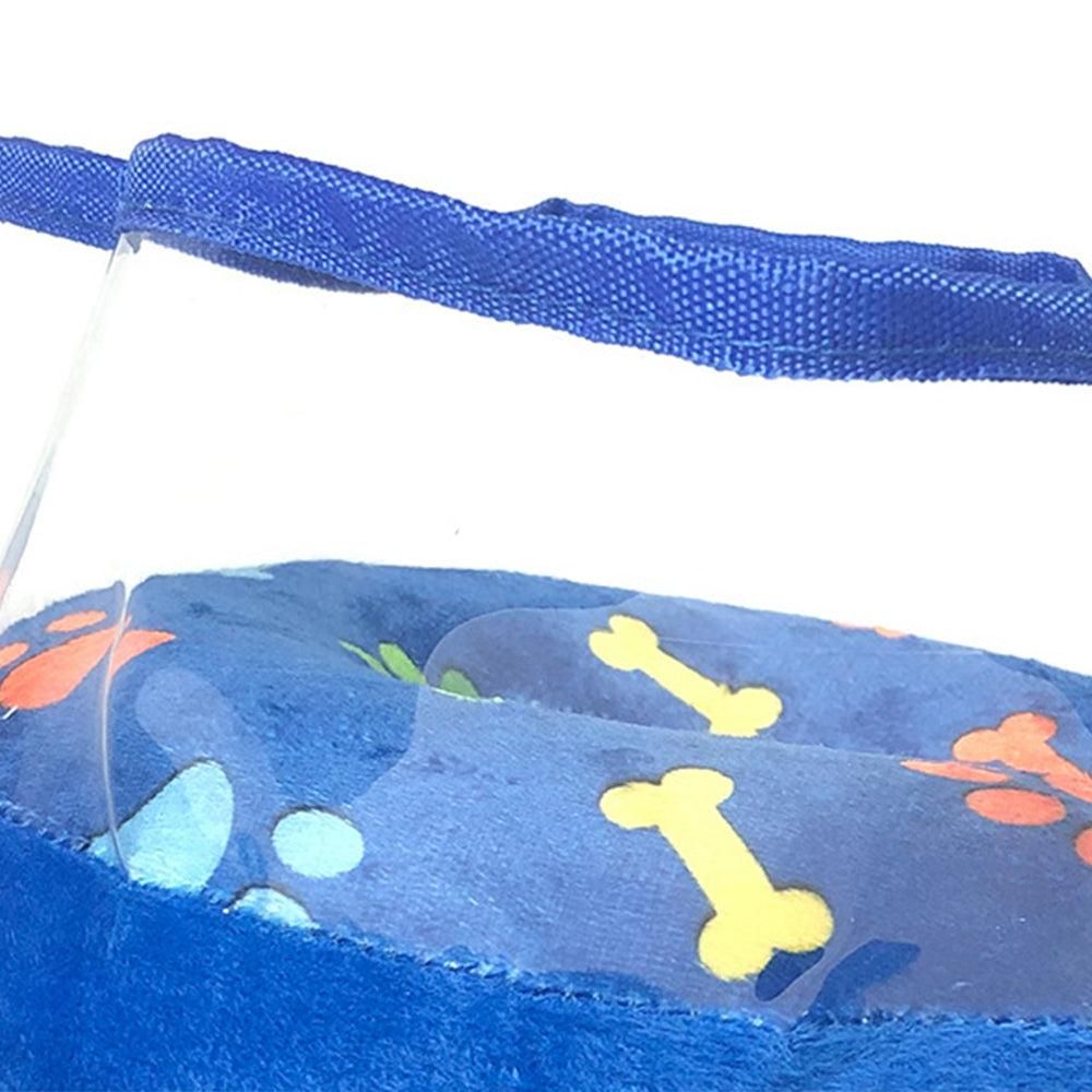 Soft Inflatable Pet Dog Cone Collar Anti Licking Scratching Blue - XL