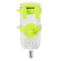 Hanging Pet Water Bottle 350ML Cage Mounted Feeder with Steel Ball Nozzle - Green