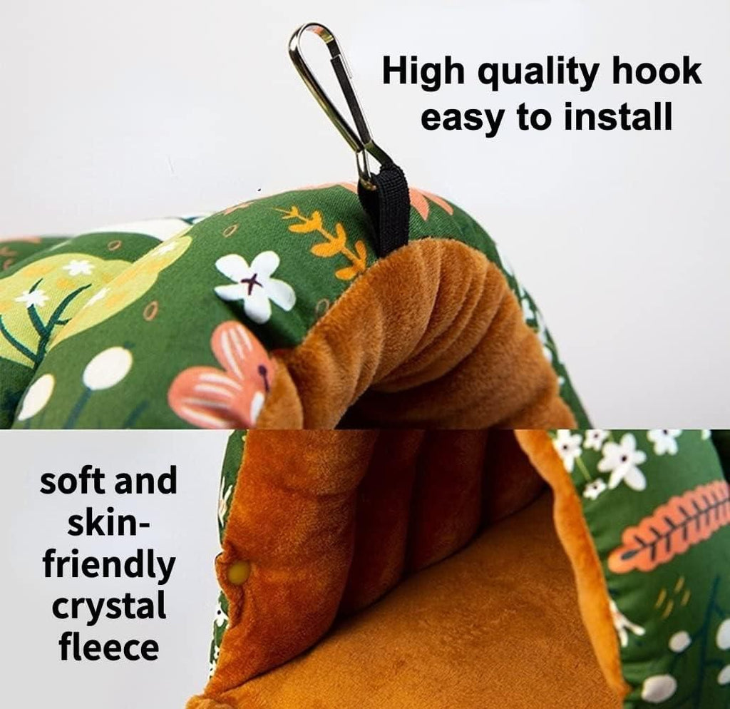 Parrot Hammock Warm Bird Nest Hanging Bed Large Mustard - L