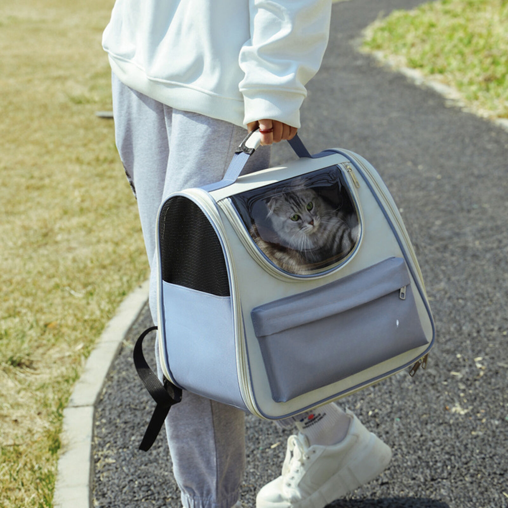 Pet Carrier Backpack Breathable Large ty Cat Travel Bag Green