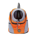 Breathable Mesh Pet Carrier Backpack For Dogs Cats Hiking Travel - Orange M