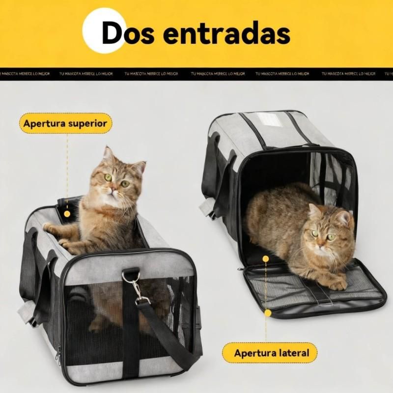 Foldable Breathable Pet Carrier Bag, Portable Shoulder Bag for Small Cat and Dog