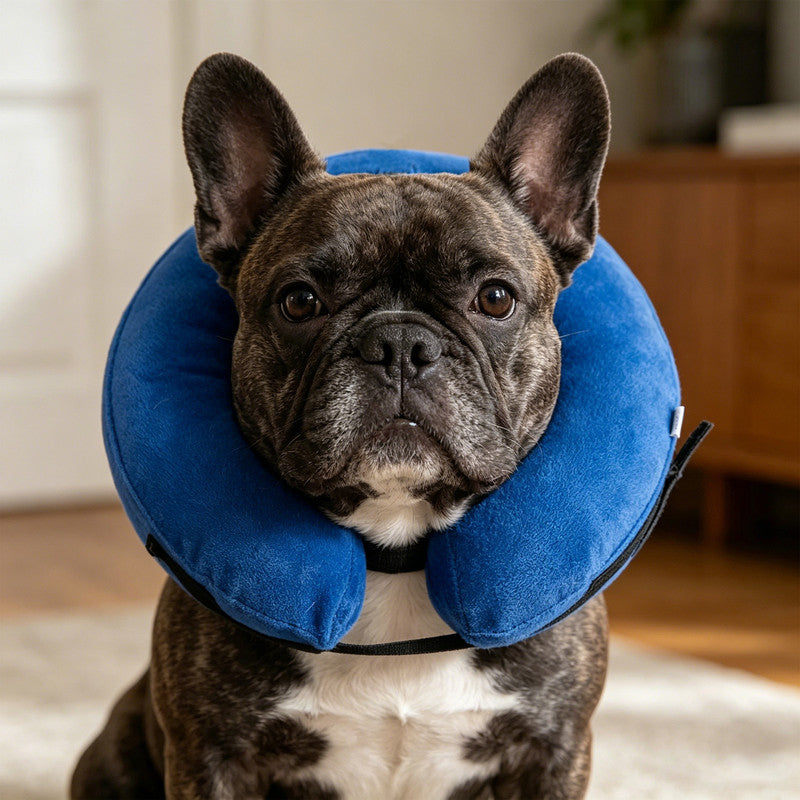 Inflatable Dog Cone Collar Alternative, Soft Dog Cone for Small Medium Large Dogs and Cats, Neck Recovery ECollar After Surgery,S