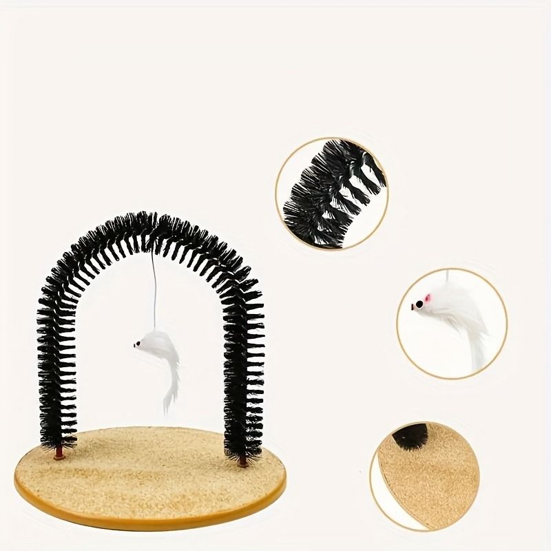 Multifunctional Cat Arch Scratcher, Durable Scratching Post, and Cat Grooming Toy