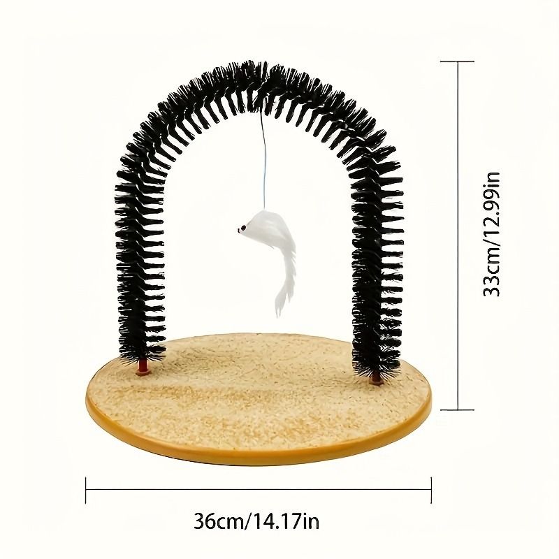 Multifunctional Cat Arch Scratcher, Durable Scratching Post, and Cat Grooming Toy