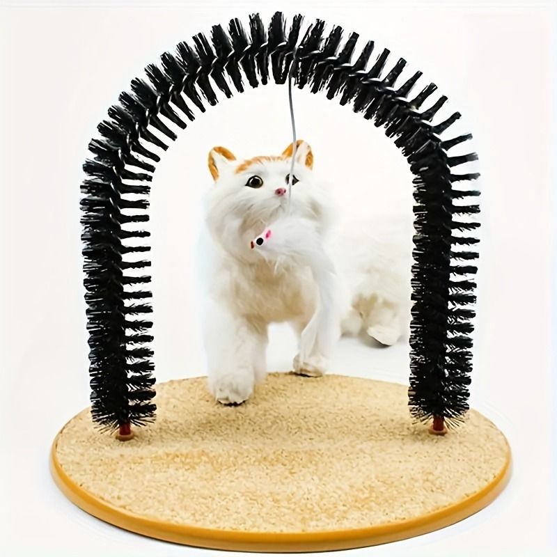 Multifunctional Cat Arch Scratcher, Durable Scratching Post, and Cat Grooming Toy