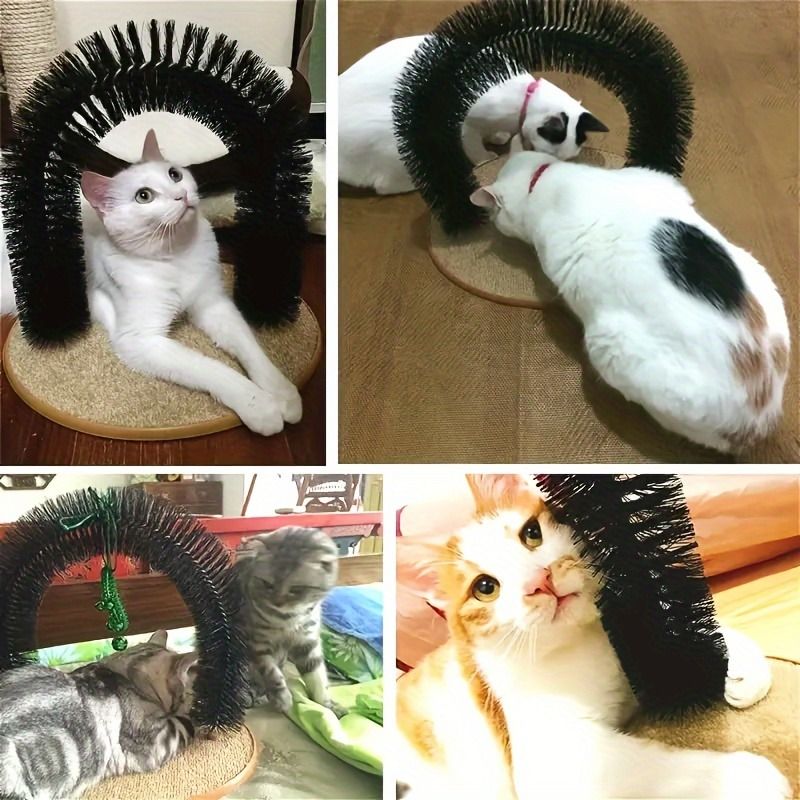 Multifunctional Cat Arch Scratcher, Durable Scratching Post, and Cat Grooming Toy