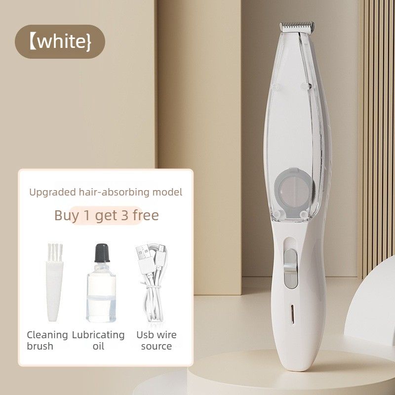 Pet Vacuum Grooming Clipper - White