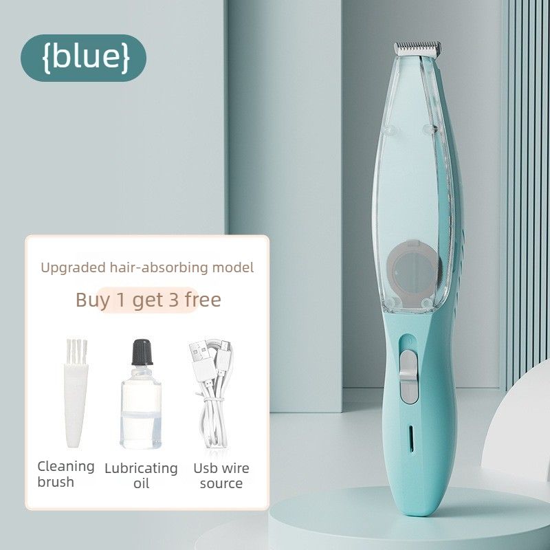 Pet Vacuum Grooming Clipper - Blue