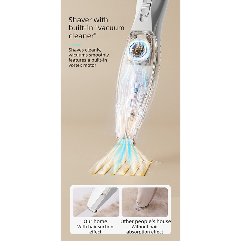 Pet Vacuum Grooming Clipper - Blue