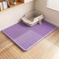 Cat Litter Mat, Anti-Tracking Litter Mat, 75*55cm,Purple