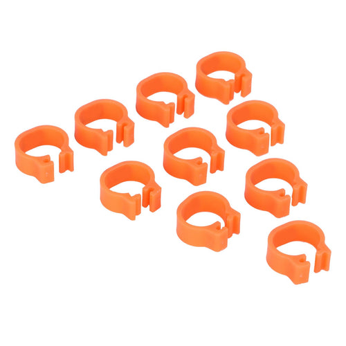 100pcs Birds Foot Rings Number Identification Pigeon Leg Bands Poultry Clip RingOrange