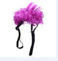 Dog Wig Funny Explosion Short Curly Hair Purple