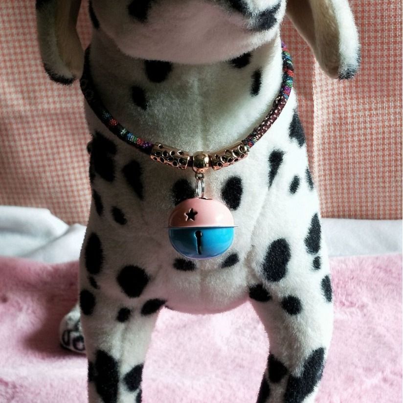 Pet Dog Cat Necklace Cloth Purple G-dog-03