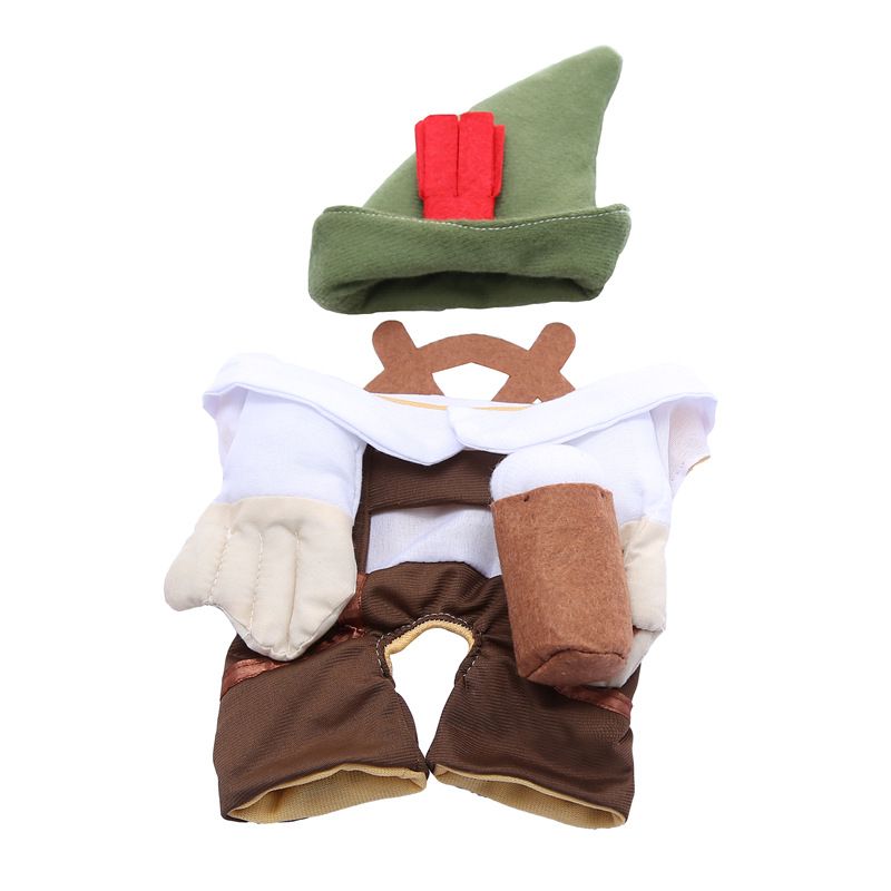 Dog Beer Waiter Costume Odd Pet Polyester Beer waiter M