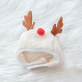 Pet Bib Santa Hat Green Elk Polyester White Elk Hat Average Size
