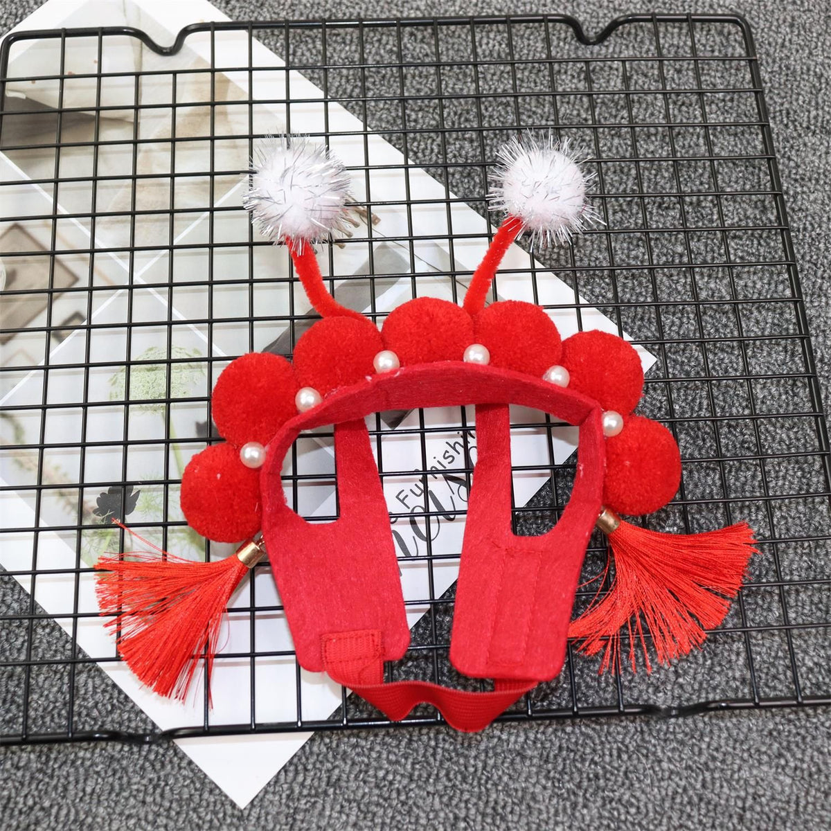 Odd Pet Cat Dog Beijing Opera Hat Non-Woven Fabric