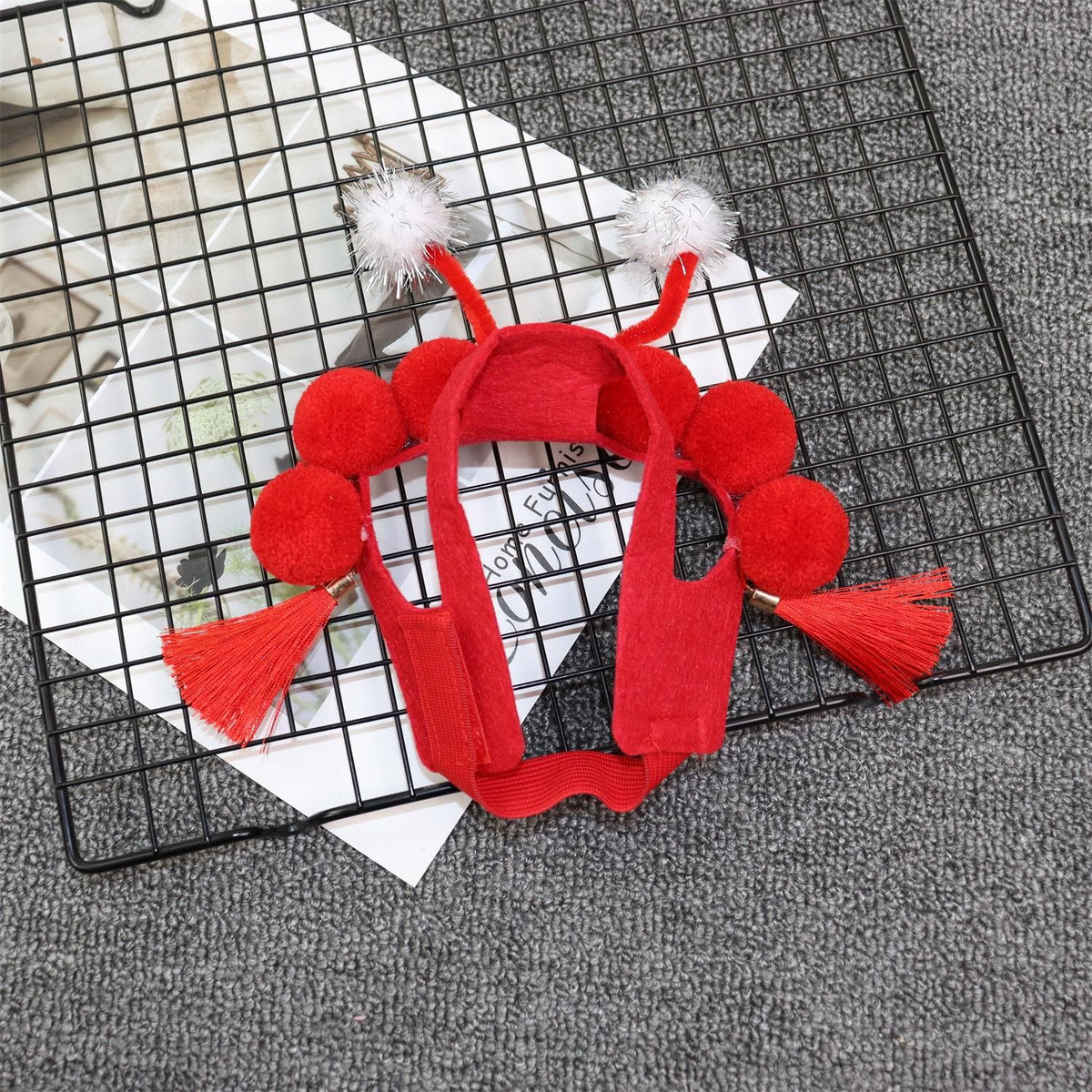 Odd Pet Cat Dog Beijing Opera Hat Non-Woven Fabric