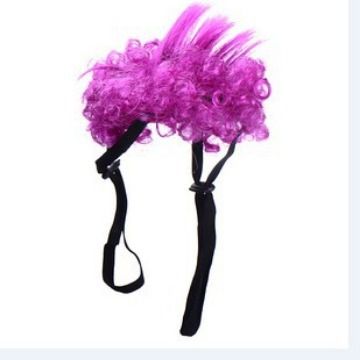Pet Dog Wig Short Curly Hair Gan's Liangsi NI Red