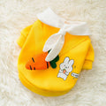 Pet Sweatshirt Beautiful Pet Polyester Fleece Autumn Radish XL