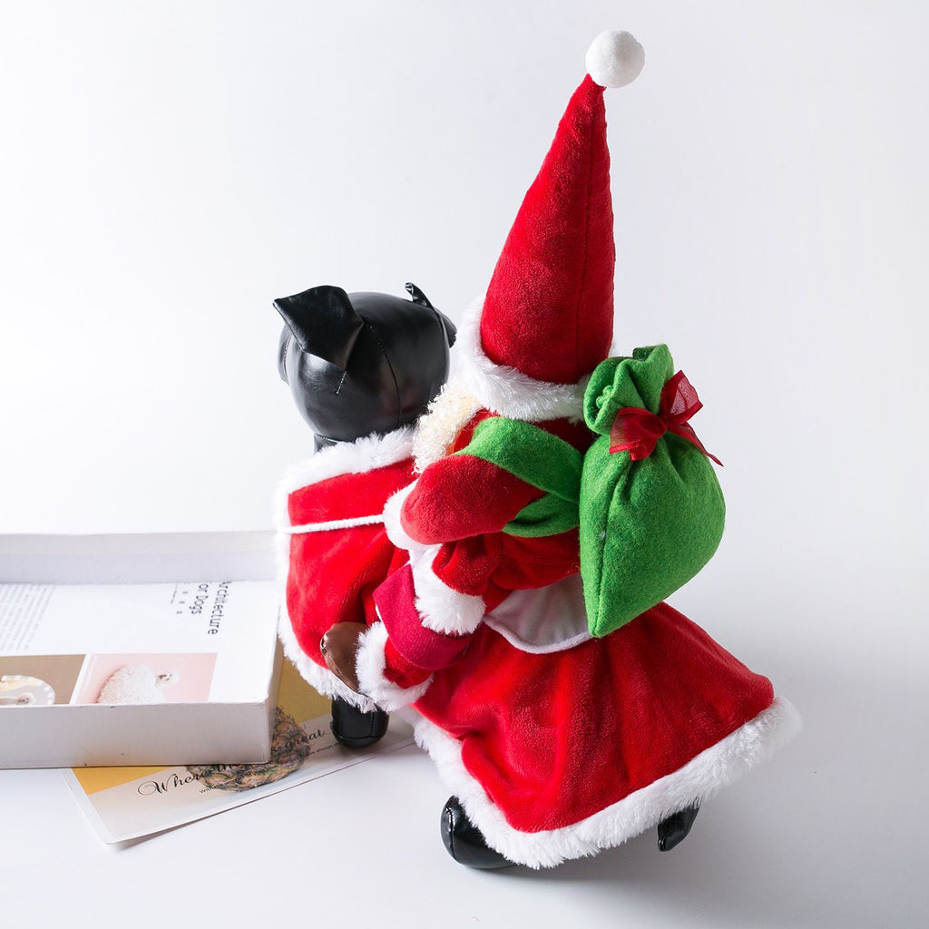Pet Dog Christmas Costume Santa Riding Cloth Odd Pet S Old Man with White Beard