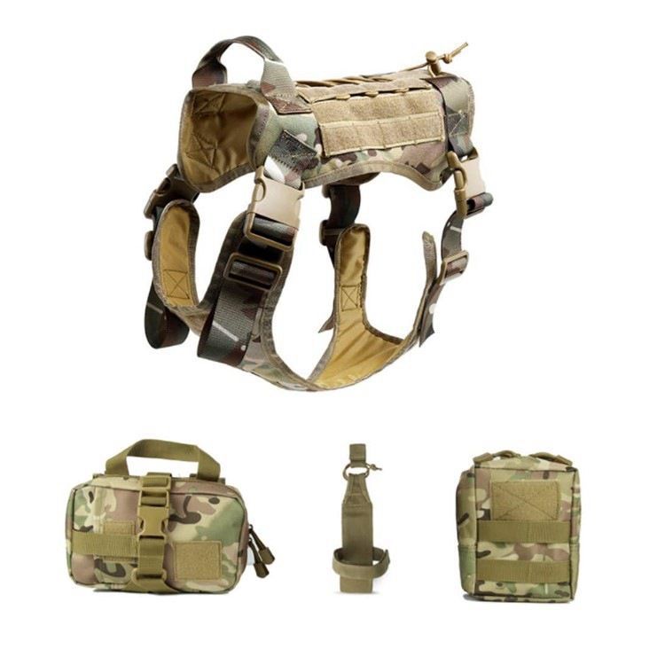 FW Tactical Dog Vest 1000D Nylon Large CP camouflage XL