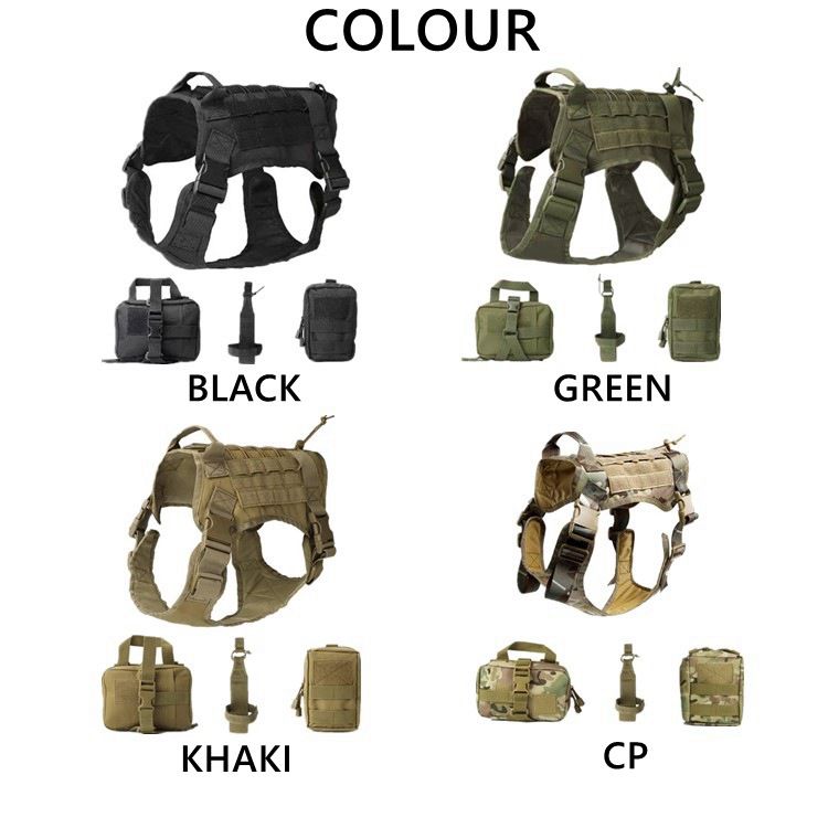 FW Tactical Dog Vest 1000D Nylon Large CP camouflage XL