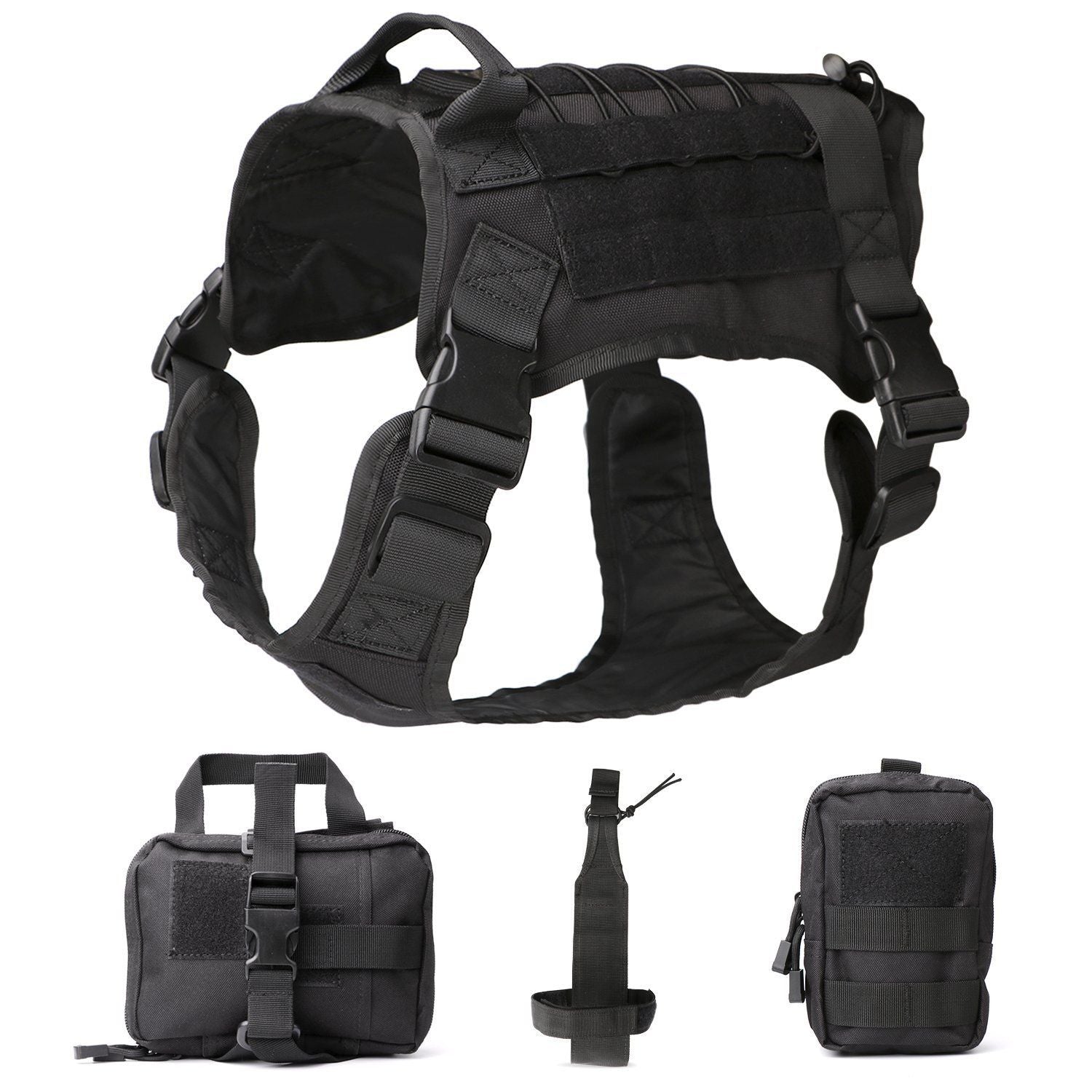 FW Tactical Dog Vest 1000D Nylon Large CP camouflage XL
