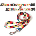 Adjustable Nylon Pet Harness Cat Dog Leash Orange M