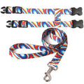 Adjustable Nylon Pet Harness Cat Dog Leash Blue S