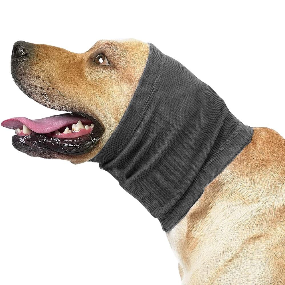 Pet Dog Ear Muffs Anti Noise Soft Winter Warm Grey M code