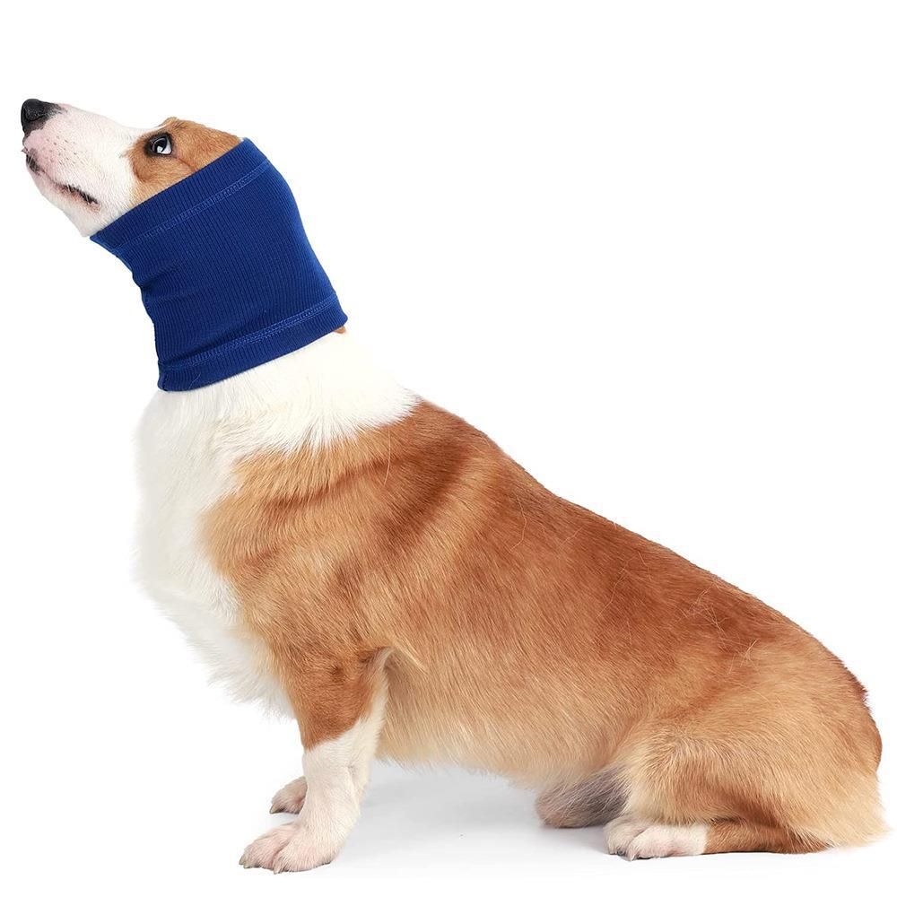 Pet Dog Ear Muffs Anti Noise Soft Winter Warm Grey M code