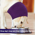 Pet Earmuffs Cotton Thickened Warm Winter Headgear Purple L