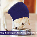 Pet Earmuffs Cotton Thickened Warm Winter Headgear Blue M