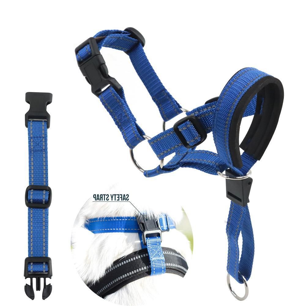 EXMOOR Nylon Dog Muzzle Adjustable Anti Bite. Upgraded reflective-Blue S