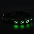 SY LED Rechargeable Nylon Dog Collar Green Traction rope 1.5m