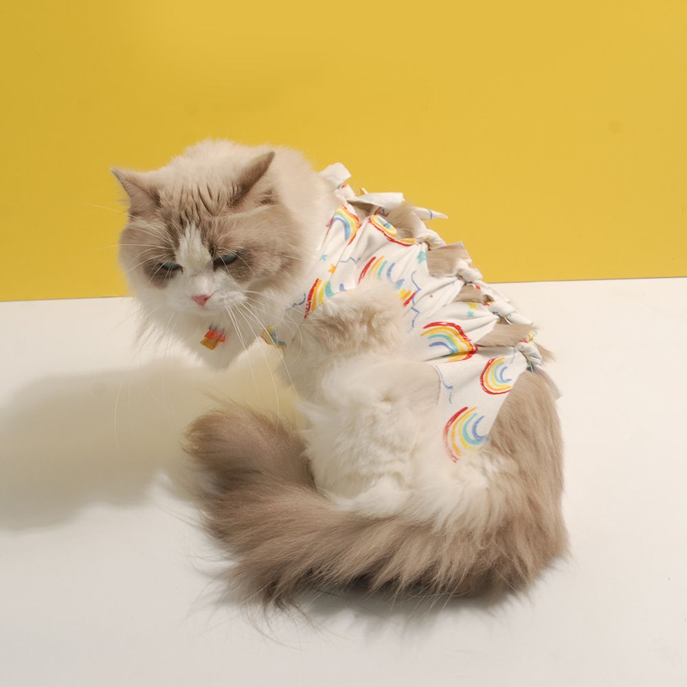 Cotton Cat Sterilization Recovery Clothing Bandage S. Flamingo L (6.00 kg-9.00 kg