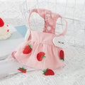 Pet Clothing Polyester Skirt Pretty Pet Pink strawberry cloud style random 8XL