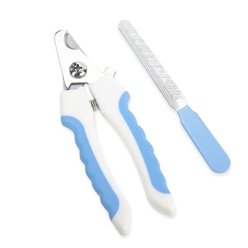 Stainless Steel Pet Nail Clippers for Dogs and Cats Large paper card packaging Red and Black