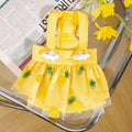 Pet Clothing Polyester Skirt Pretty Pet Yellow pineapple (cloud style random) XL (recommended weight 5.50 kg-7.50 kg